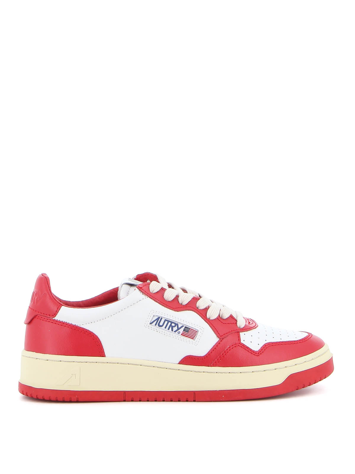 Sneakers in leather with logo