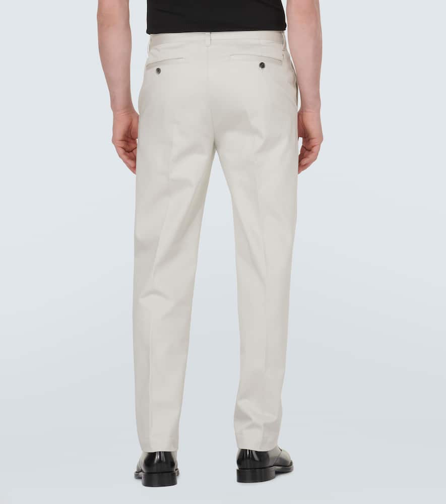 Ami Paris Straight cotton satin chinos