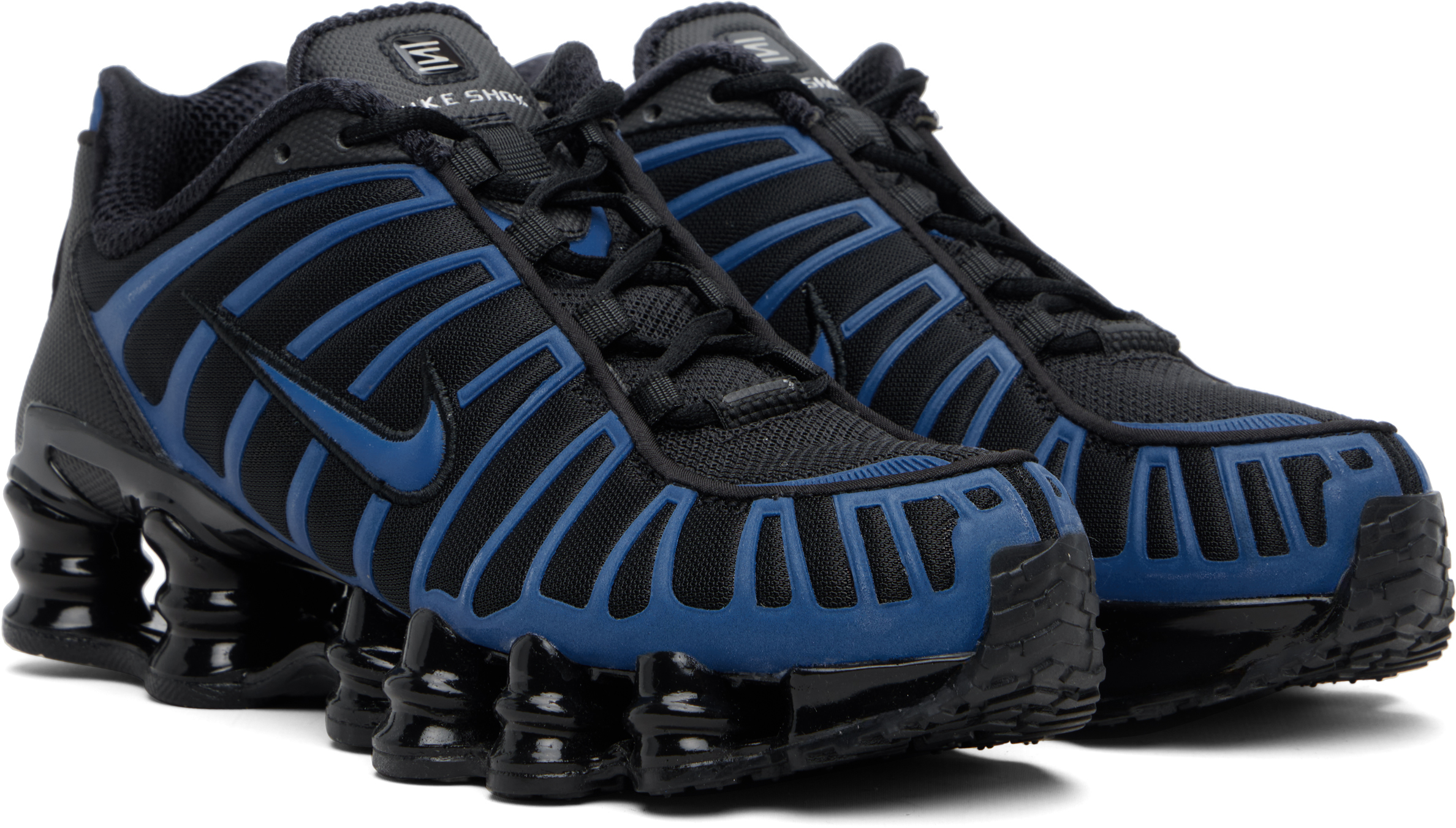 Black & Navy Shox TL Sneakers