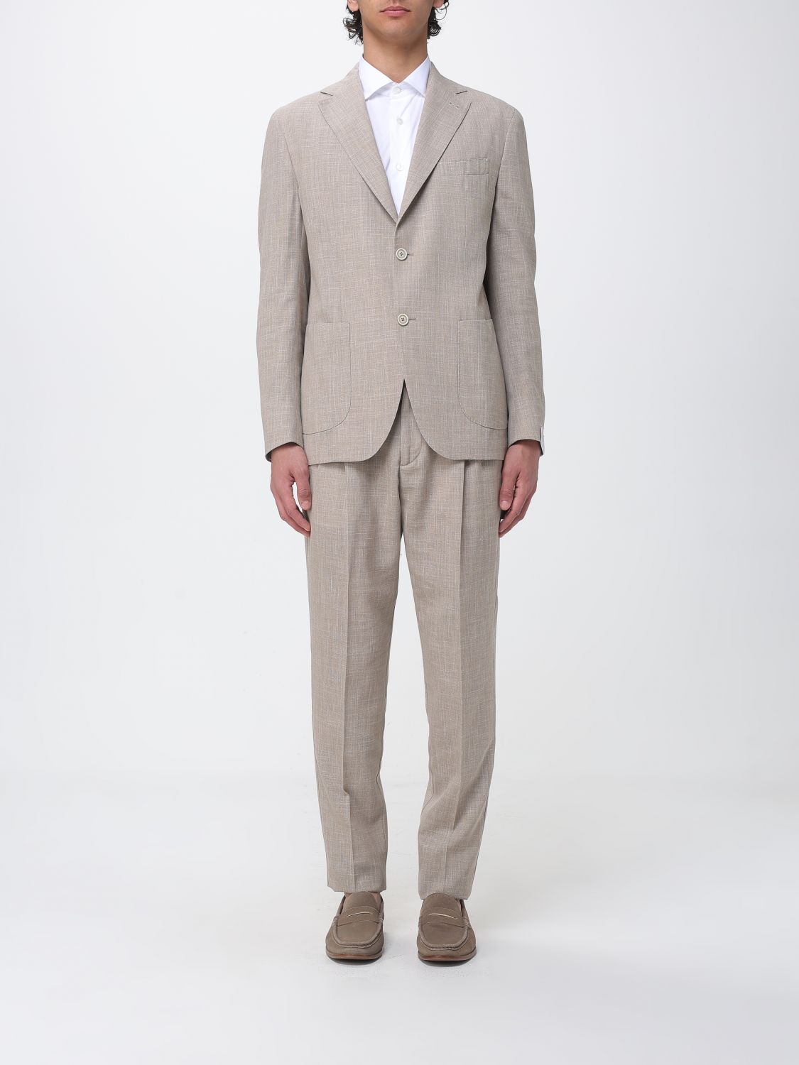 Suit Men color Beige
