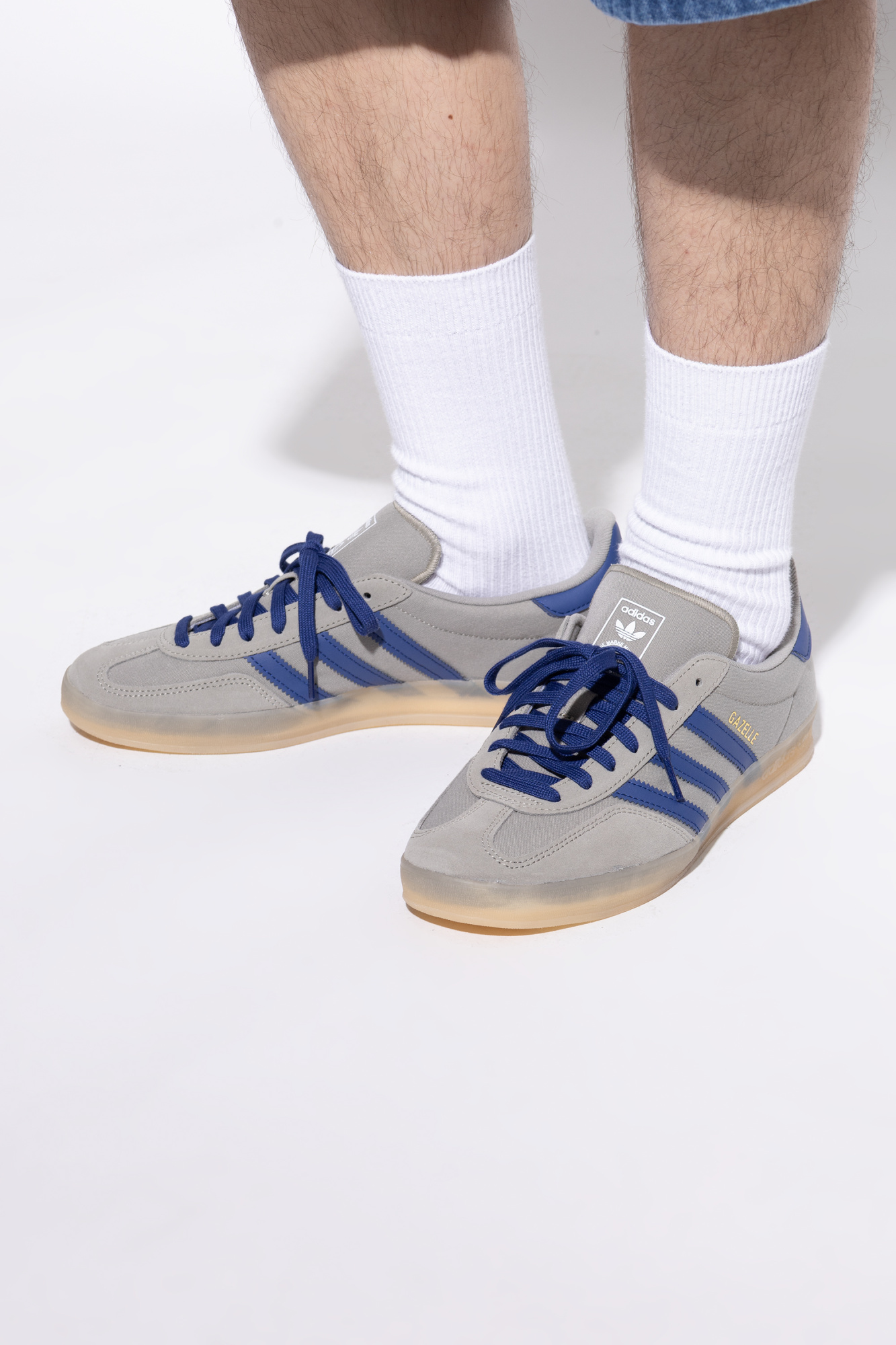 Sports Shoes `GAZELLE INDOOR`, Men's, Grey
