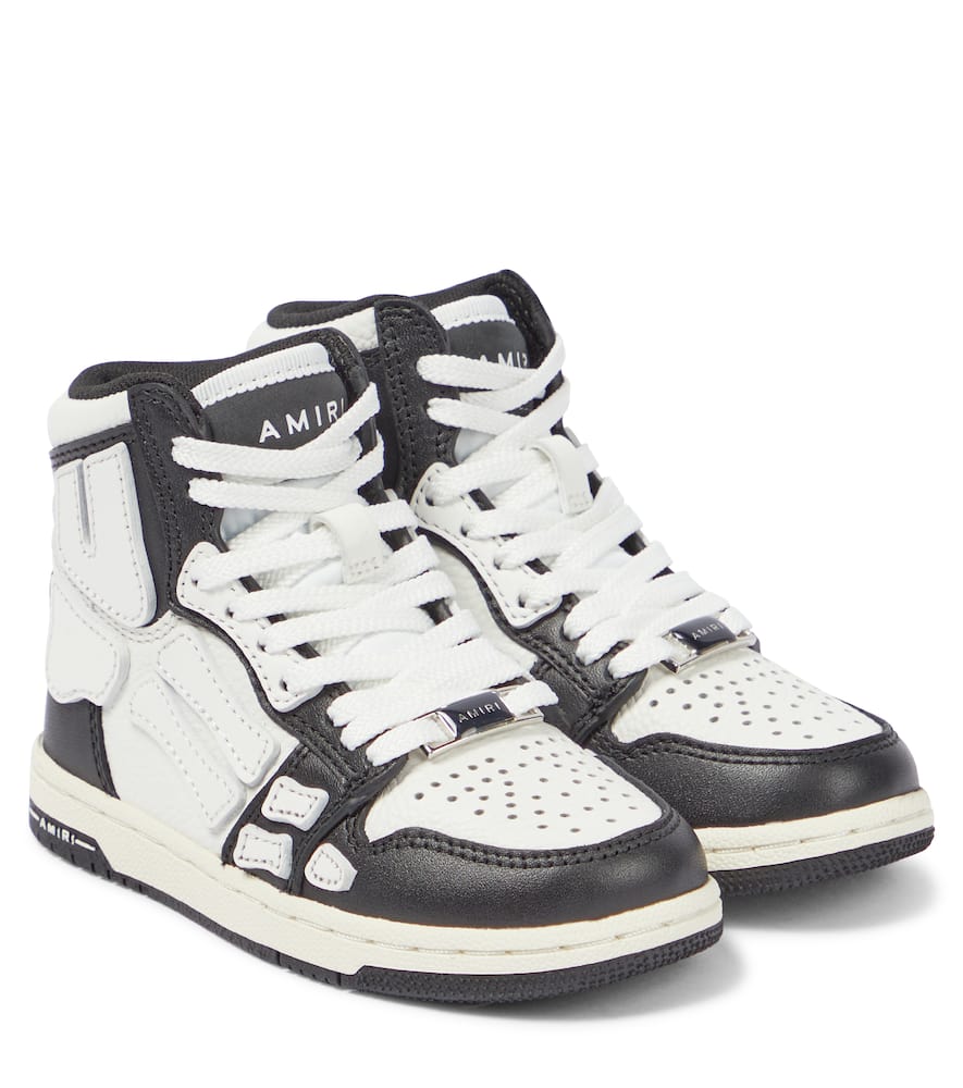 Amiri Kids Skeleton leather high-top sneakers