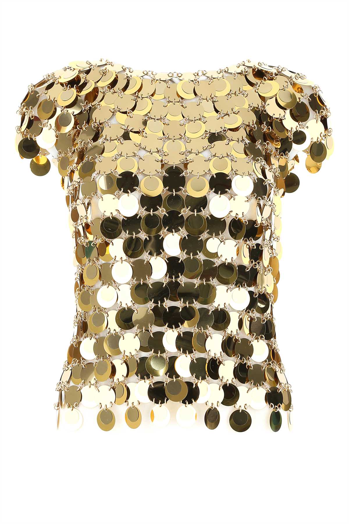 Gold Sequin Tank Top — Gold