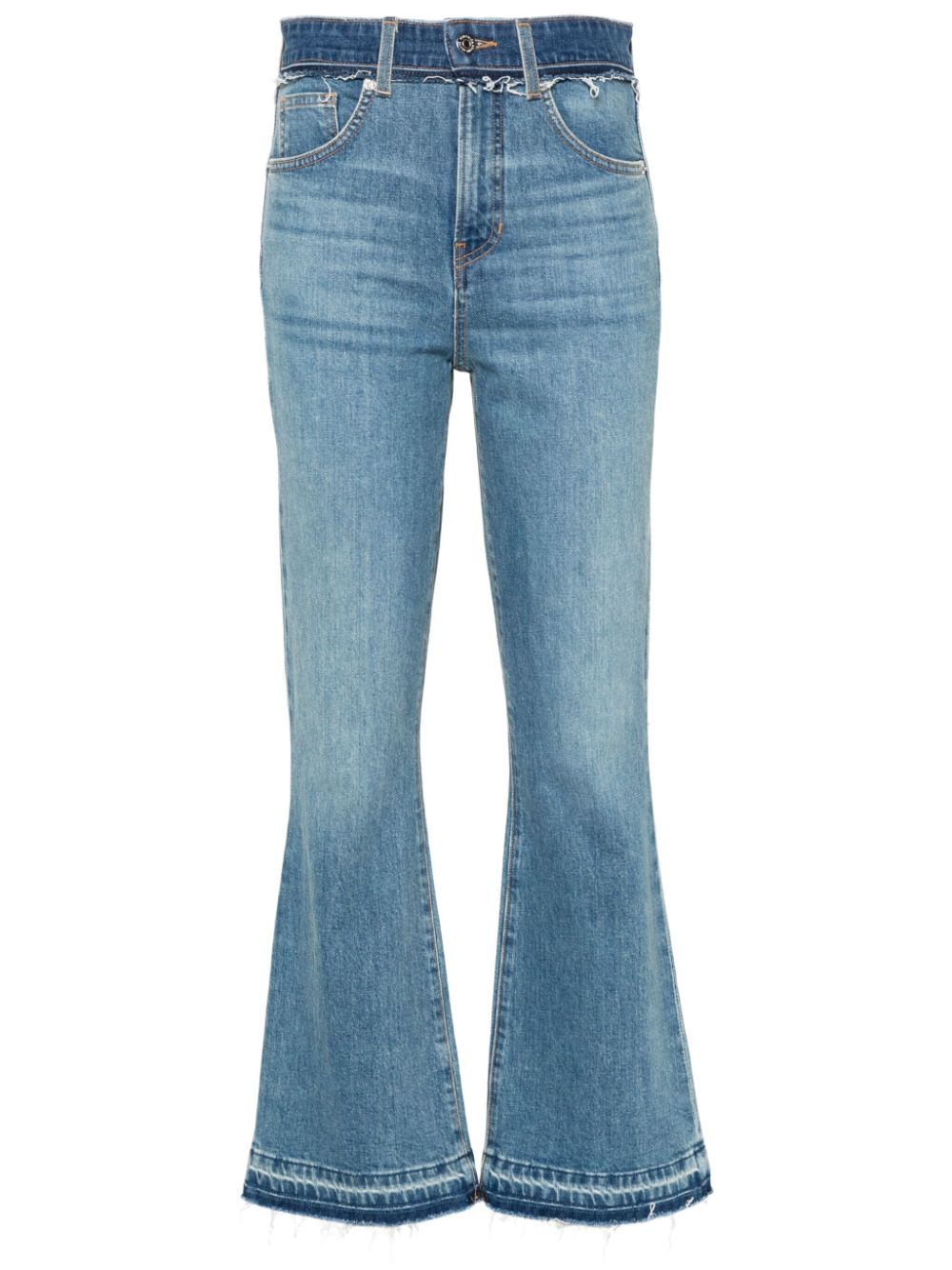 Carson high-rise flared jeans - Blue