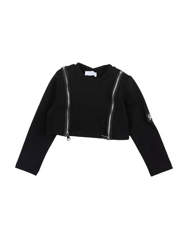 Gaudì Kid Girl Top Black Size 10 Viscose, Nylon, Elastane
