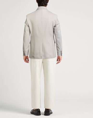 Man Blazer Light grey Size 40 Virgin Wool, Elastane