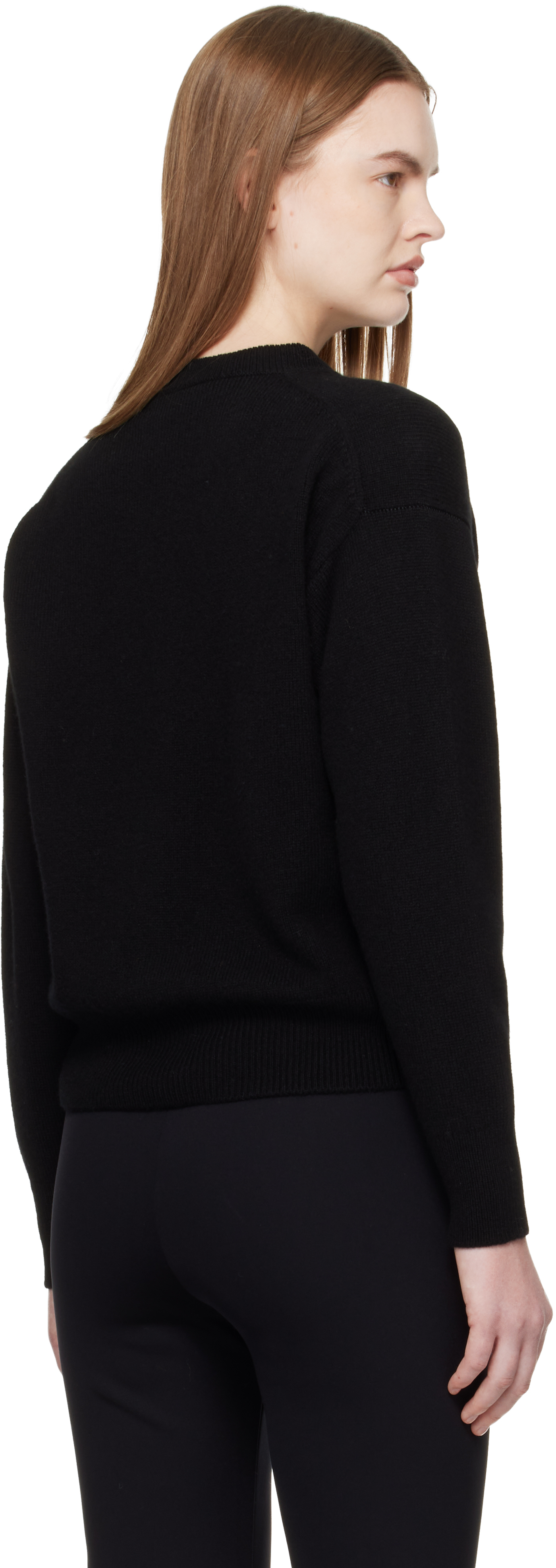 Black Ada Crewneck Cardigan