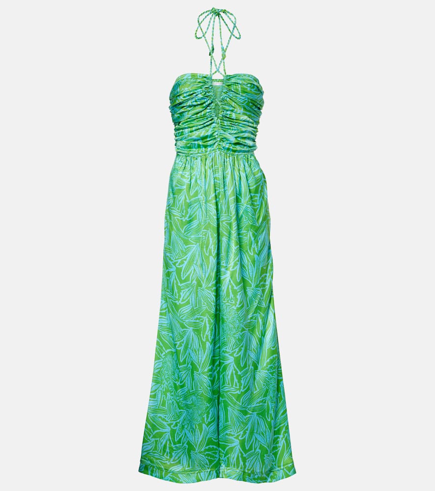 Claudia printed halterneck jumpsuit