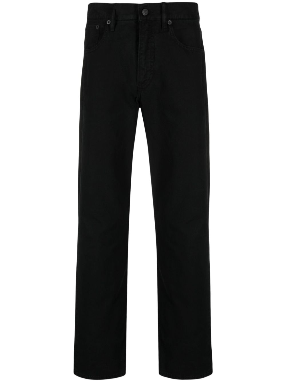 Logo-patch slim-cut jeans - Black