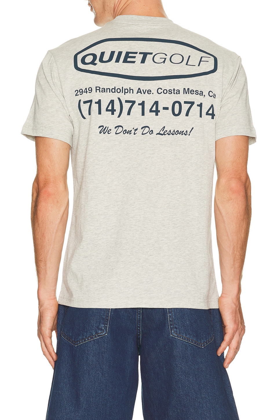 Quiet Golf Pro Shop T-Shirt in Ash - Grey. L also in S, M, XL/1X, XXL/2X