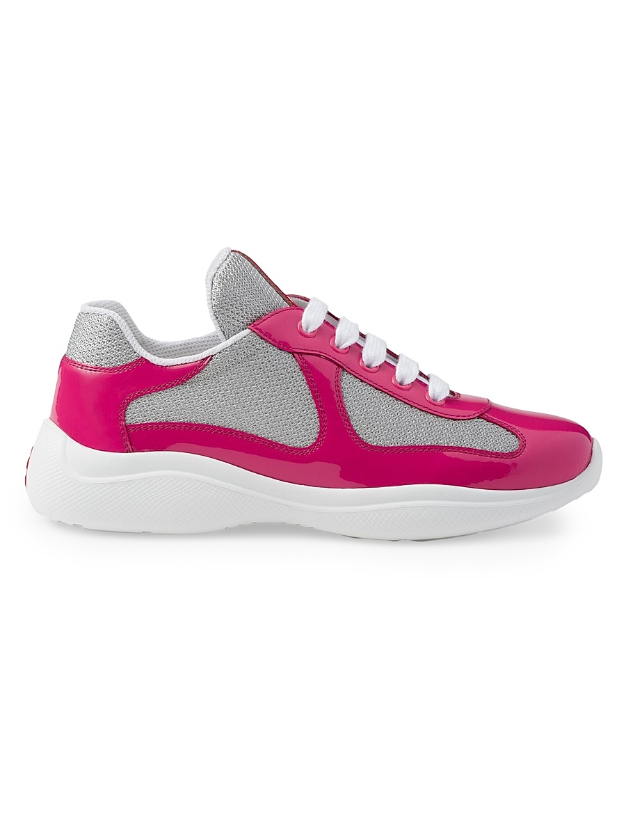 Women's America's Cup Biker Fabric Sneakers - Pink