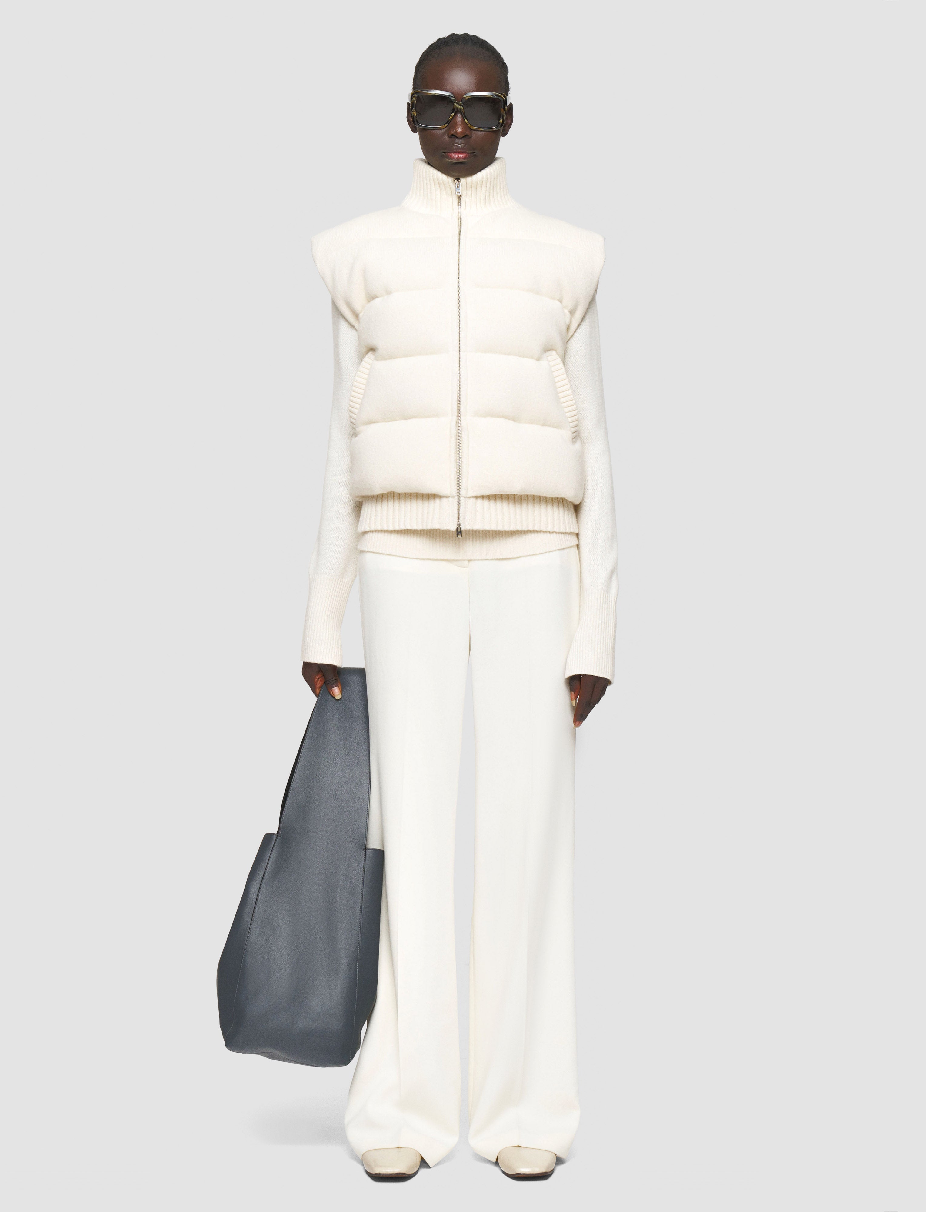 Knitted Down Puffer Gilet - XXS