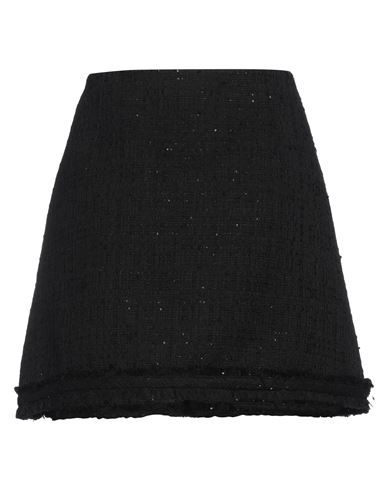 Woman Mini skirt Black Size 6 Cotton, Polyamide, Viscose