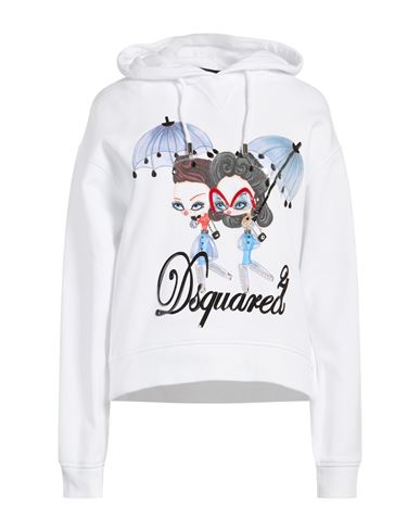 Woman Sweatshirt White Size M Cotton