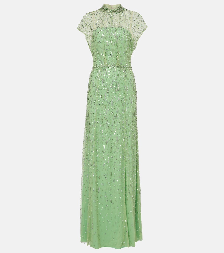 Crystal Drop embellished gown