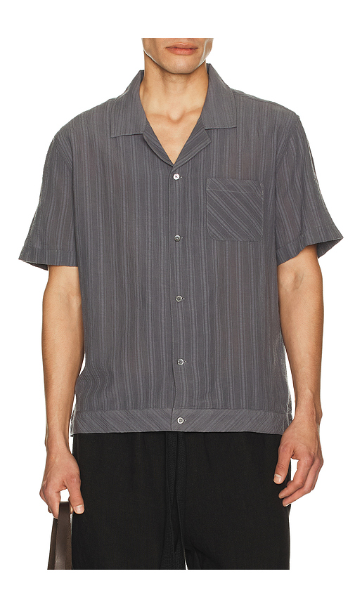 Rails Lemmy Camp Collar Shirt in Blue. L. Also in M, S, XL/1X