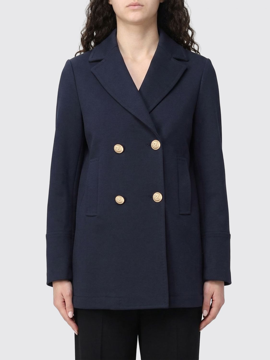 Coat Woman color Blue
