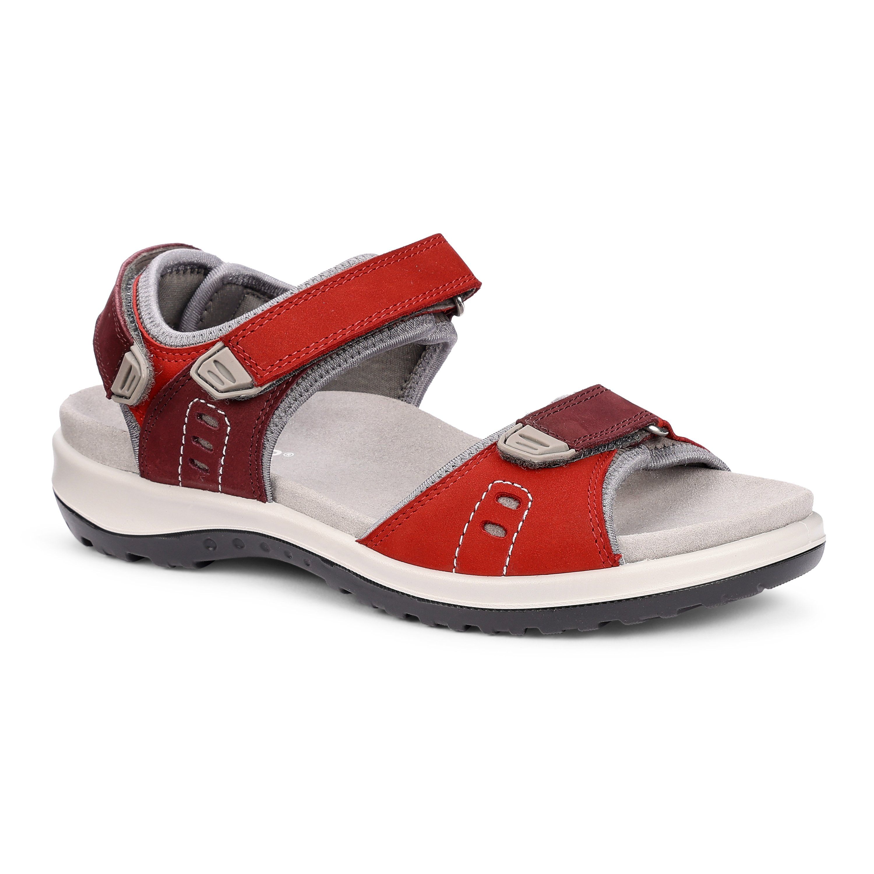 Hotter Women's Wide 'Walk II' Sandals in Red