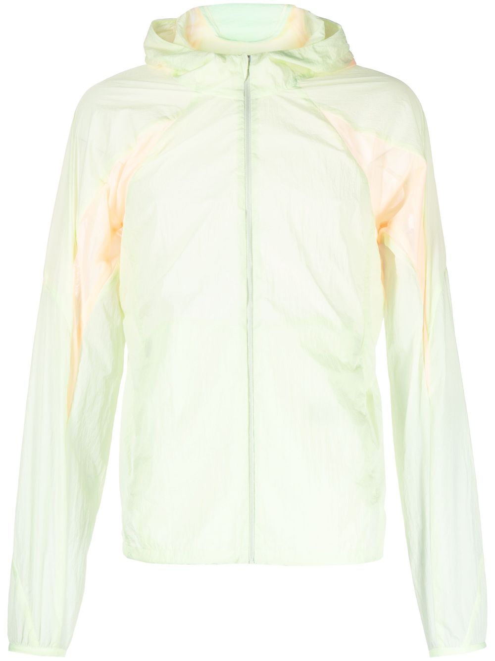 Transparent-design hooded jacket - Green