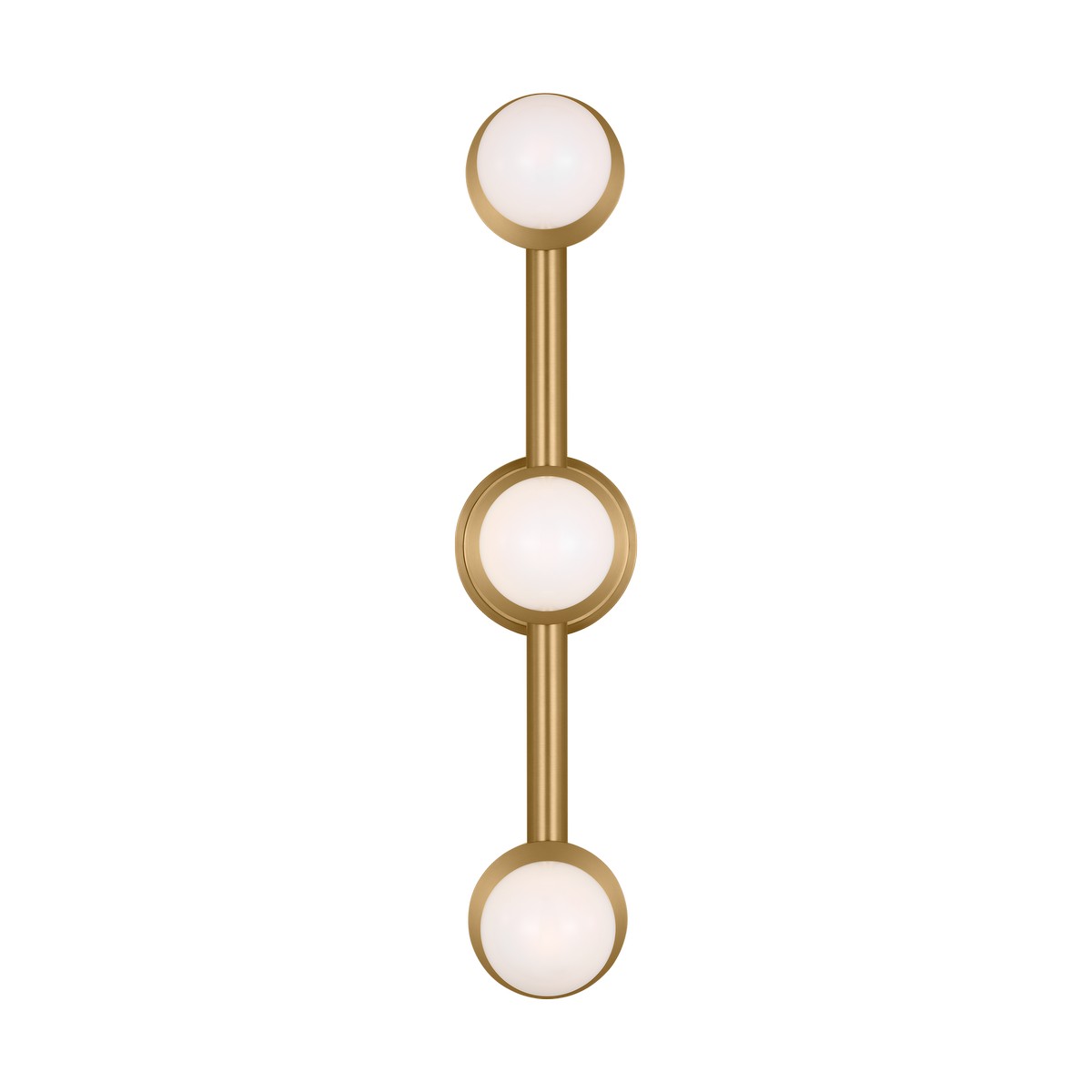 Burnished Brass Bathroom Vanity Light from the Nodes Collection