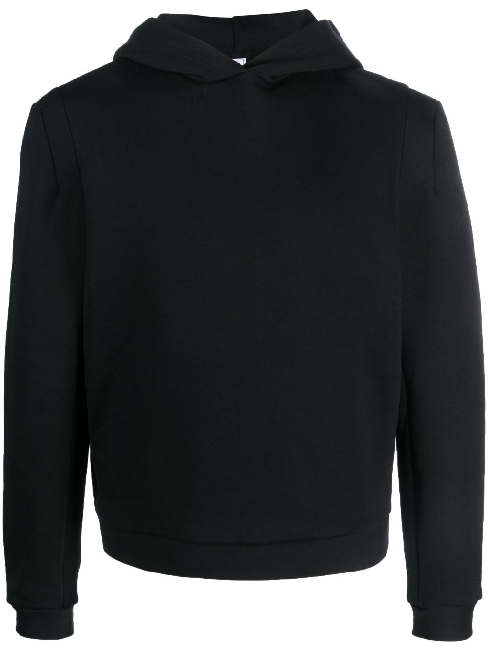 Long-sleeve cotton hoodie - Black