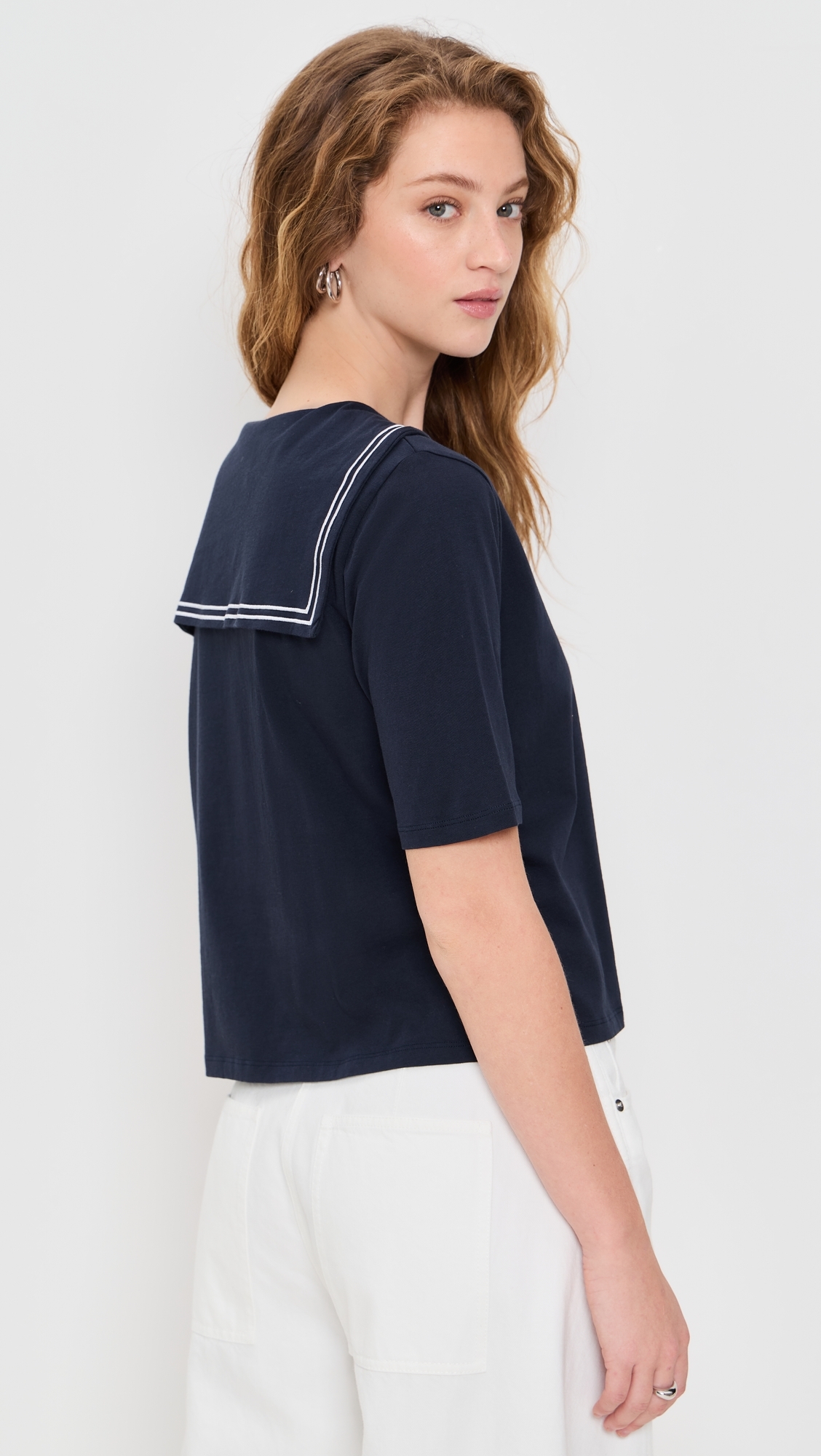 The Fisher Sailor Tee Navy/White