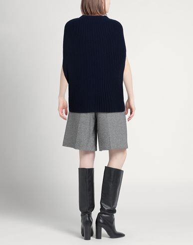 Woman Sweater Navy Size 8 Wool, Cashmere