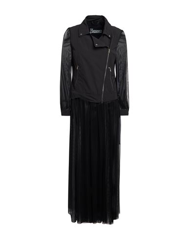 Woman Overcoat & Trench Coat Black Size 8 Polyimide, Elastane, Polyester