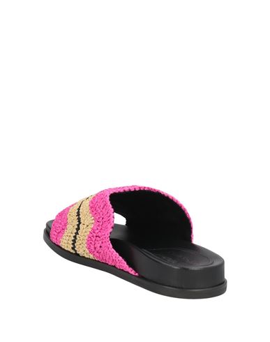 Woman Sandals Fuchsia Size 8 Natural raffia