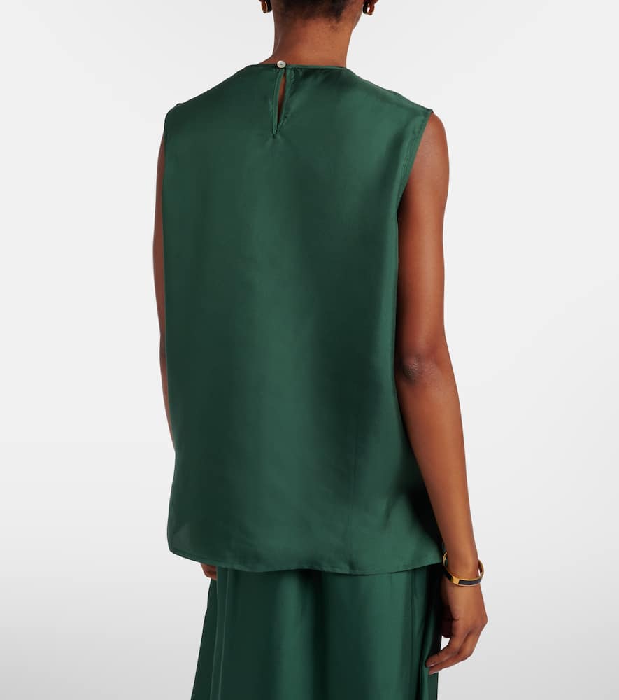 Trento silk twill tank top