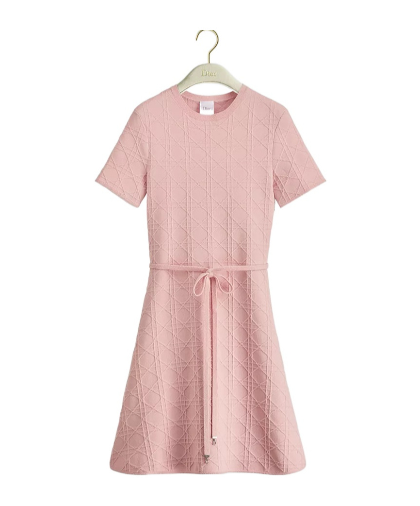 Short Flared Cannage Dress