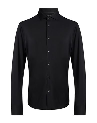 Man Shirt Black Size XL Nylon, Elastane