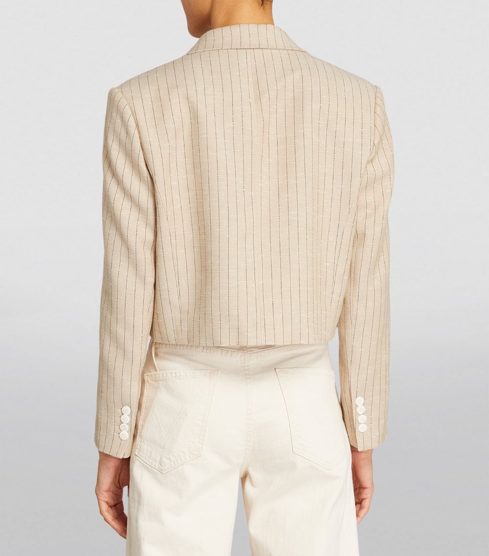 Pinstripe Cropped Blazer