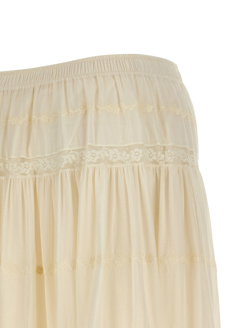 Lace Insert Skirt