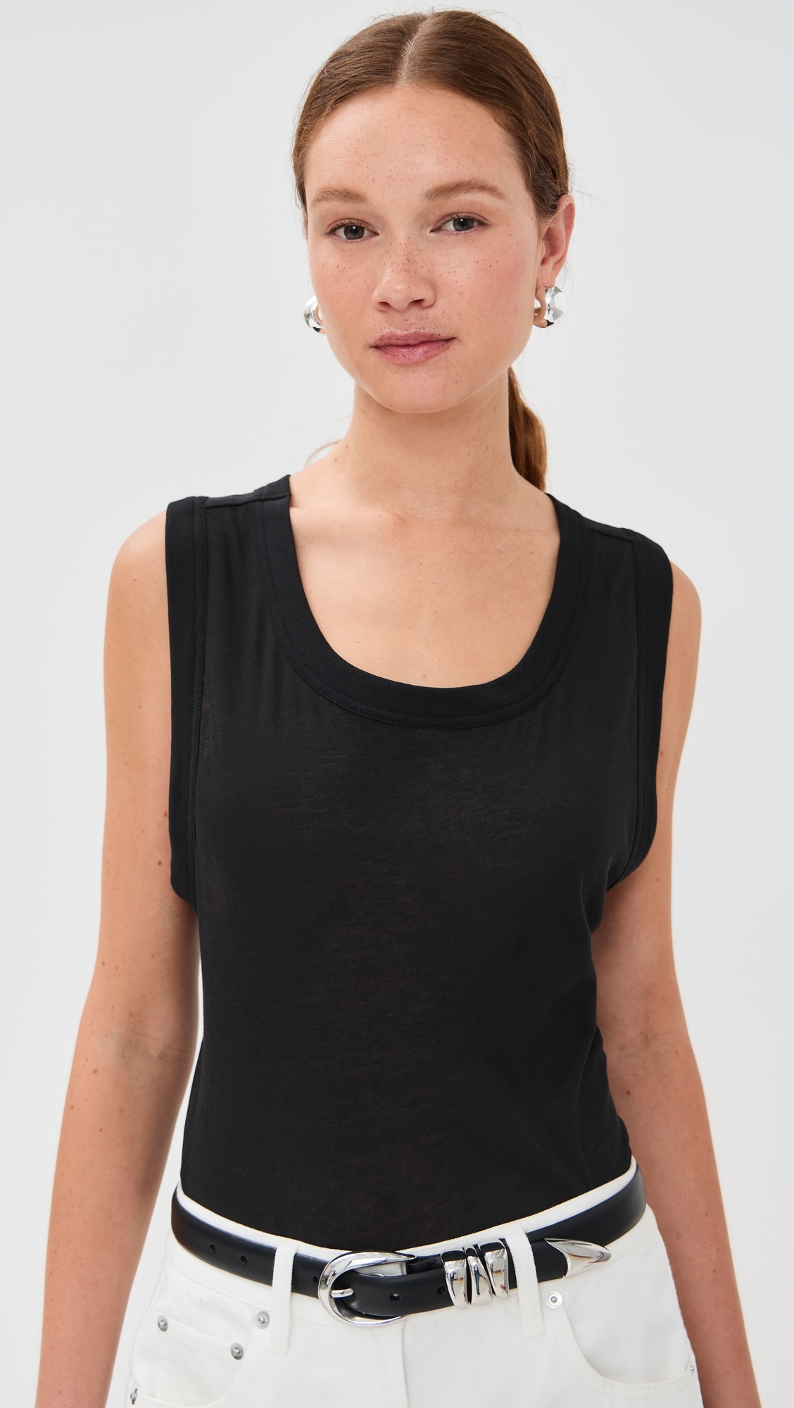 Jersey Tank Top Black
