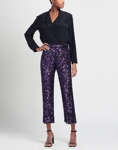 Woman Pants Purple Size XS Polyester, Elastane