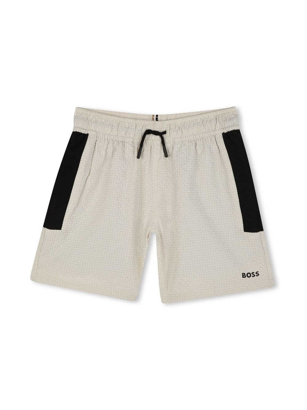 Logo-print swim shorts - Neutrals
