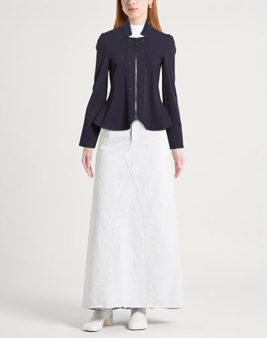 Woman Jacket Midnight blue Size 8 Rayon, Nylon, Elastane
