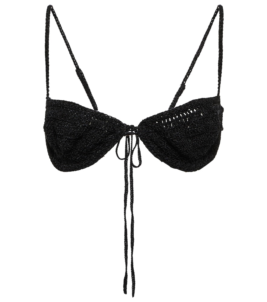 Magda Butrym Crocheted cotton-blend bra