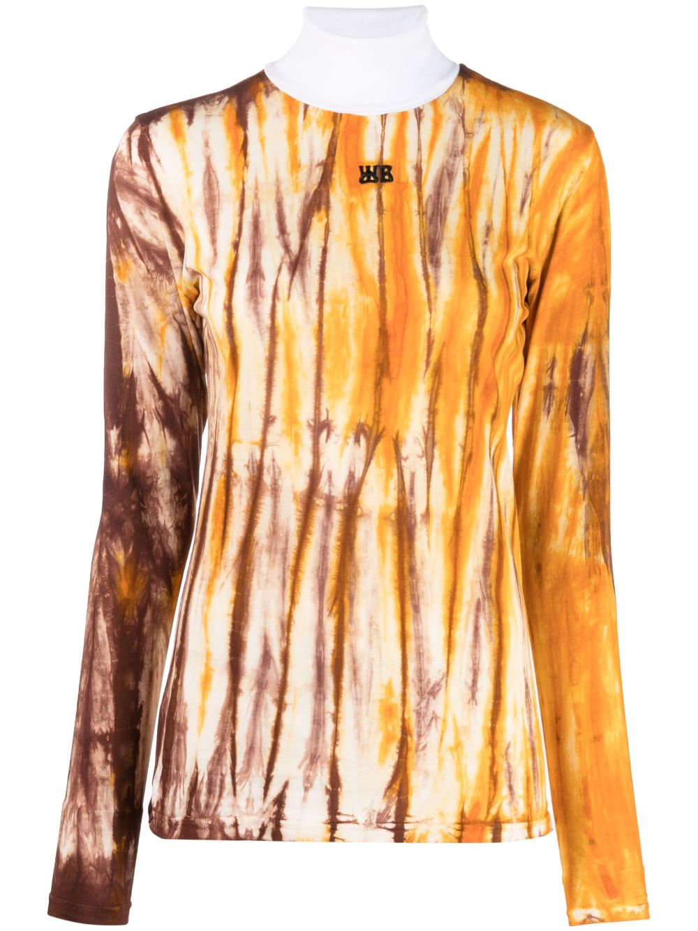 Tie-dye cotton top - Orange