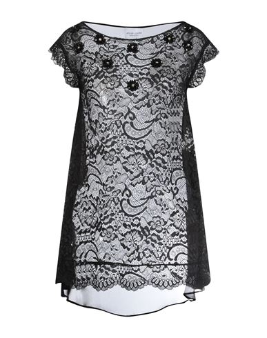 Woman Top Black Size 6 Polyamide, Nylon