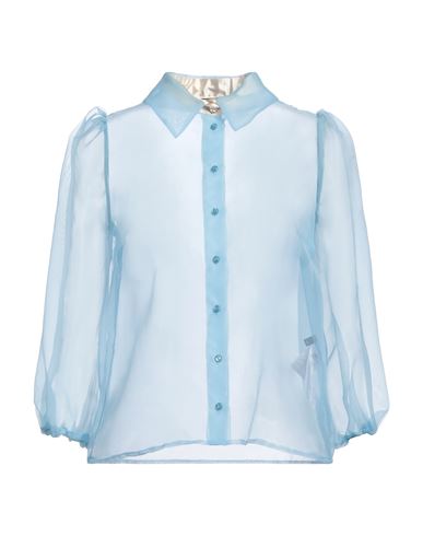 Elisabetta Franchi Woman Shirt Light blue Size 6 Polyester