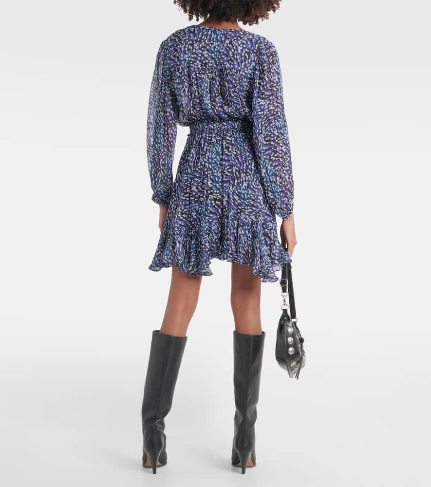 Marant Etoile Viera asymmetric printed mini skirt