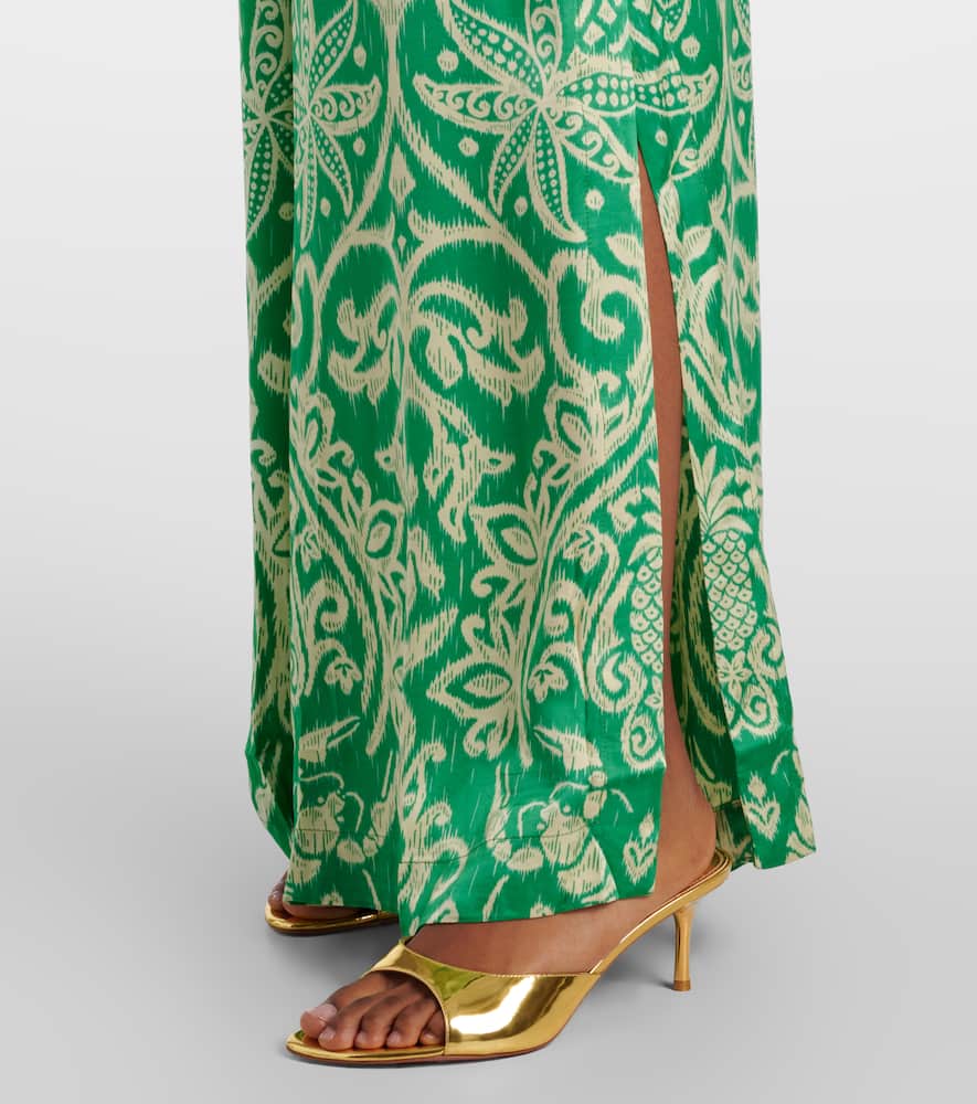 Clea printed wide-leg pants
