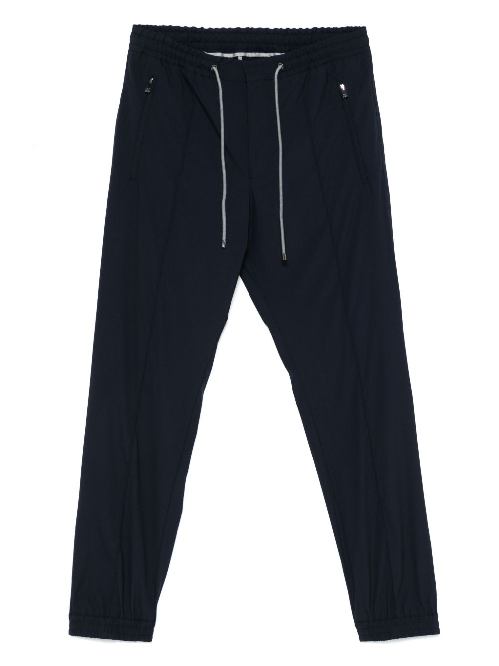 Drawstring straight-leg trousers - Blue