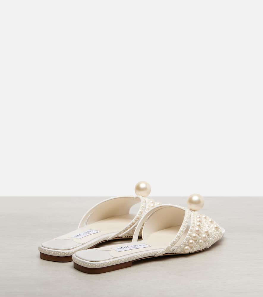 Siva embellished satin slides