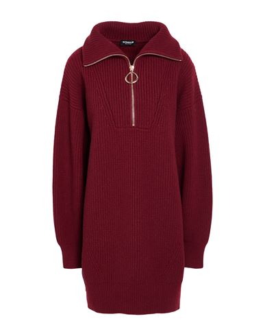 Woman Mini dress Burgundy Size 4 Wool