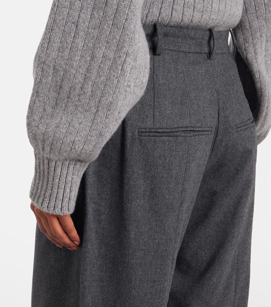 Dugan high-rise wool tapered pants