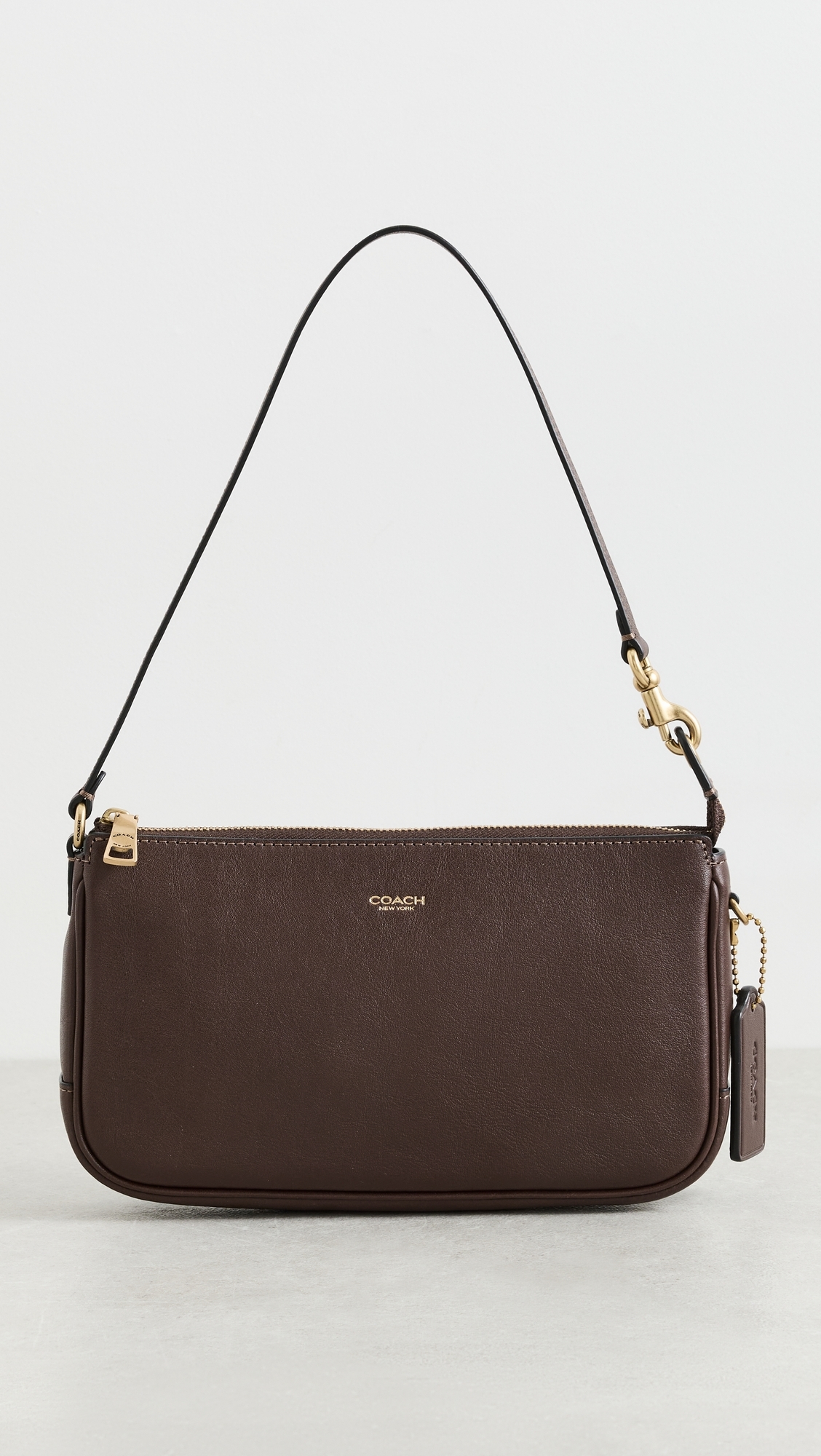 Natural Grain Leather Plaza Bag Maple One Size