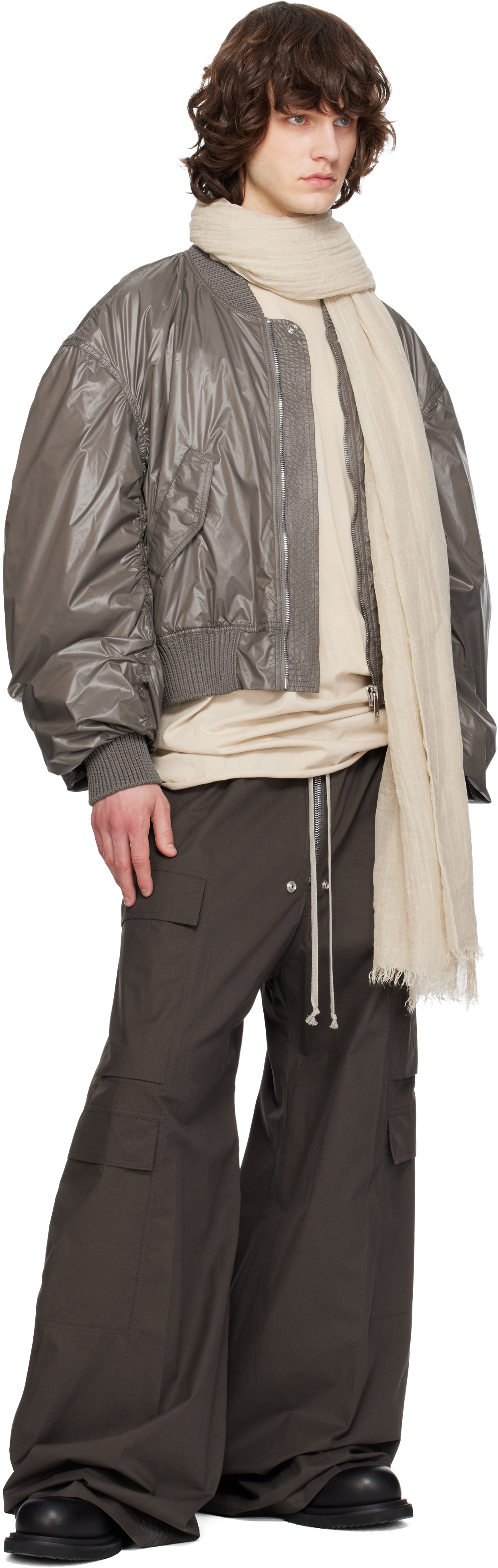 Gray Temple Secchia Flight Bomber Jacket
